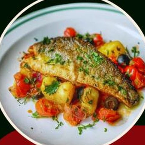 Mediterranean Baked Seabass (½)